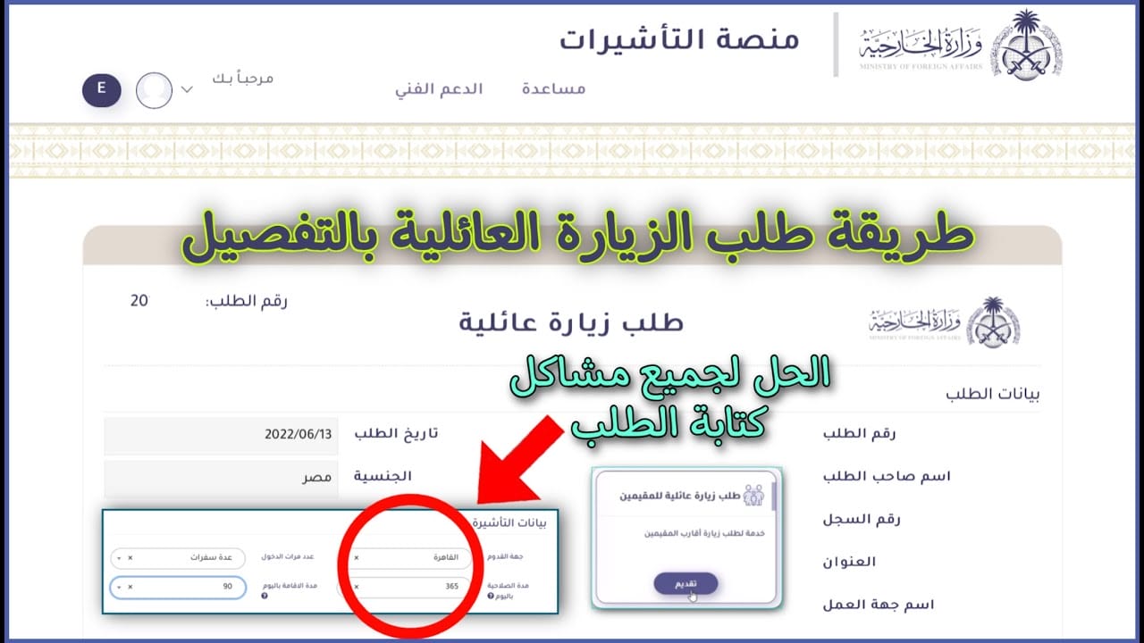  التقديم على تأشيرة العائلة المتعددة